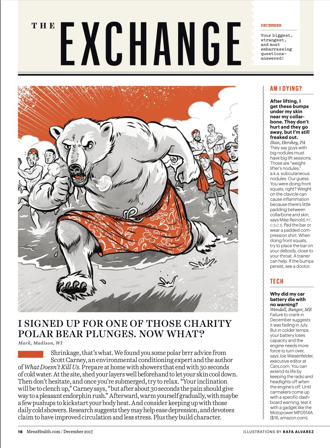 Men's Health The Exchange spread, illustrated reader Q&A