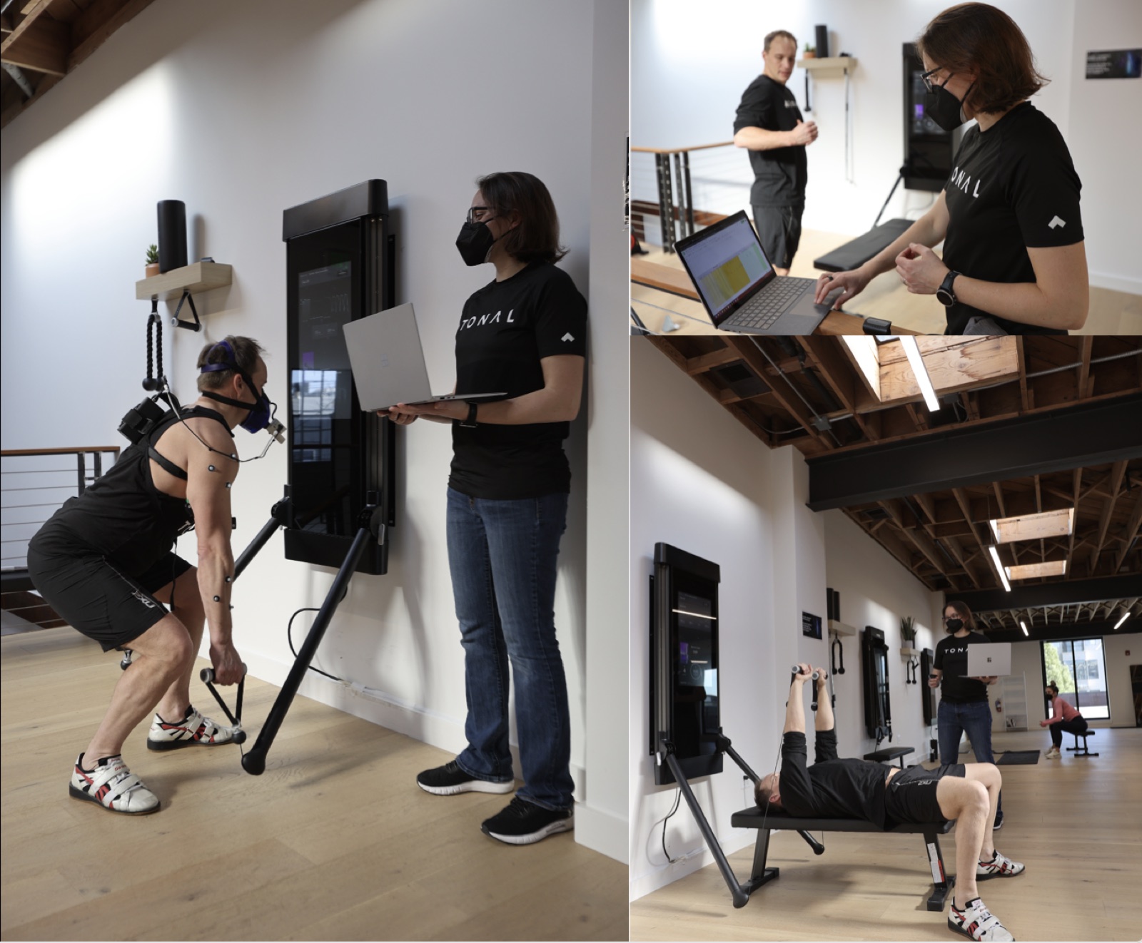 Biomechanics research session for the Tonal Strength Institute, motion-capture testing with a research partner
